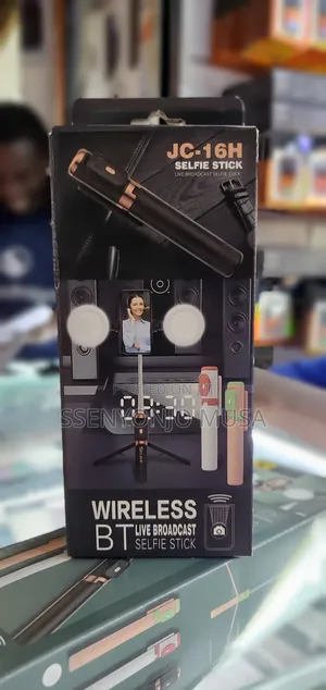 JC-16H Bluetooth Selfie Stick With Light, Remote Tripod