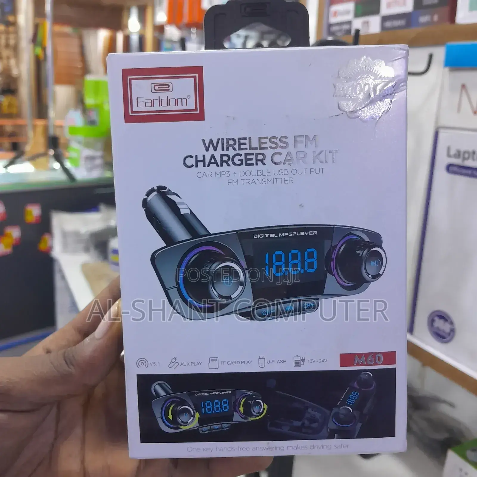 Earldom Wireless Fm Charger Car KIT