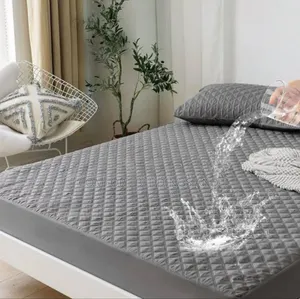 Fitted Waterproof Mattress Protector Gray