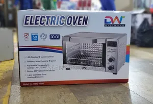 Dw Electric Oven 50l - 2000w, Led Display, Timer, Rotisserie