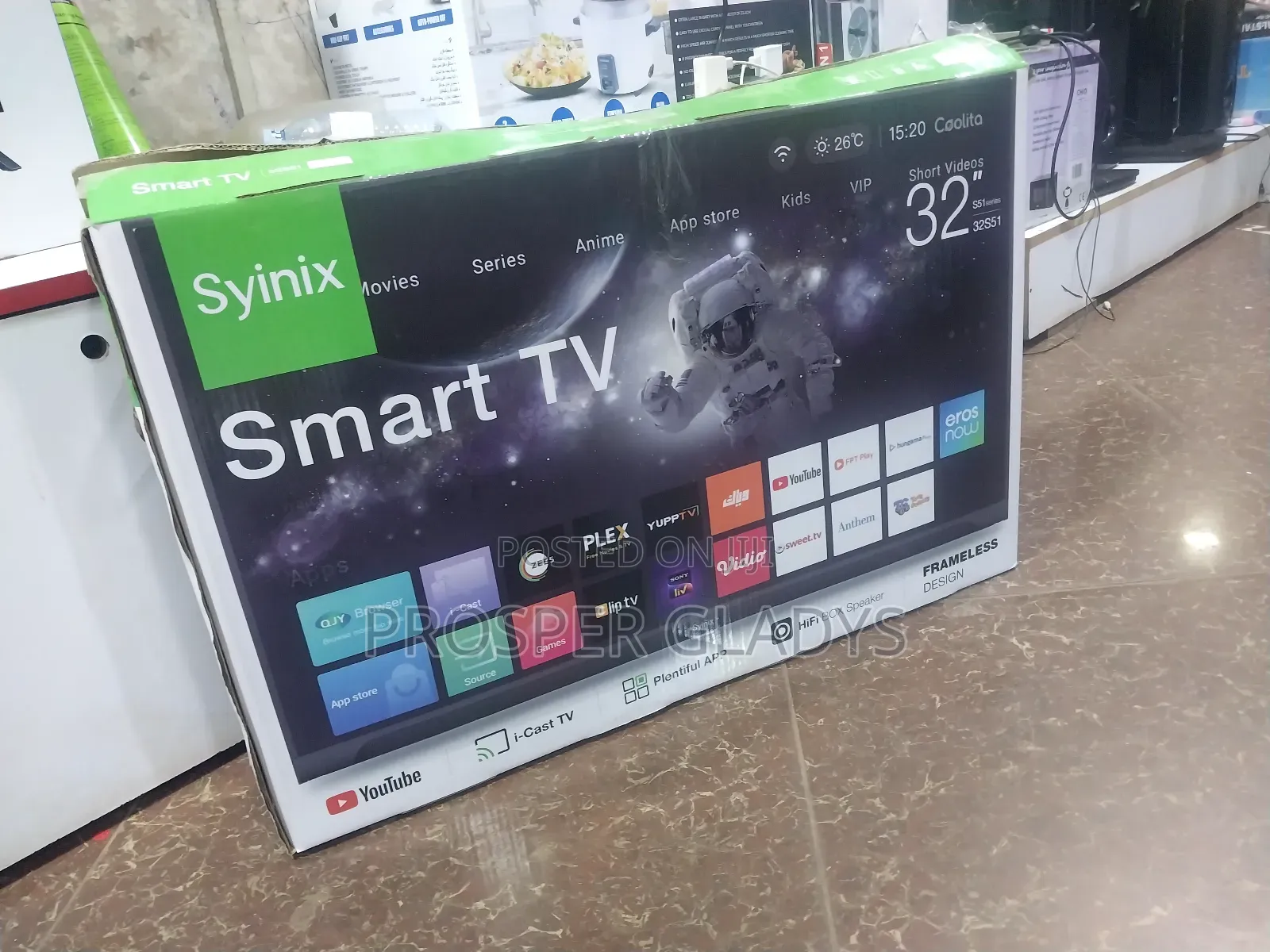 32 Inches Led Synix Smart Digital Flat Screen Flameless