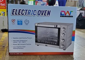 Dw Electric Mini Oven 65l -2000w,Rotisserie,Timer,Perfect Cooking
