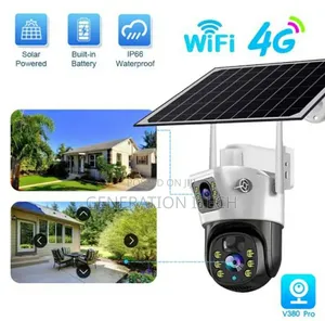 4g Solar Camera- 8mp- With Dual Lens- Wireless -20x Zoom