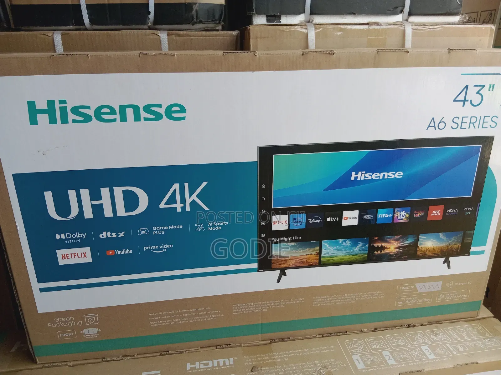 Hisense Smart TV 43inch ,A6 Series,