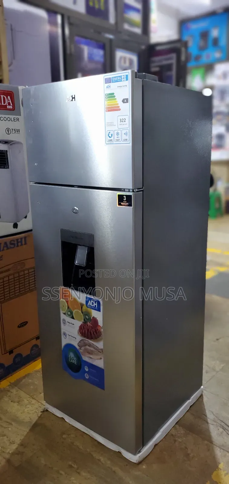 ADH 276L Refrigerator With Water Dispenser - A+ Class,Multi-