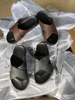Original Clarks Brown/Black Leather Sandals