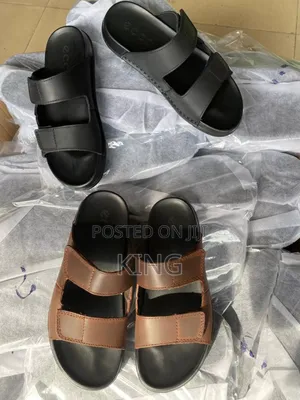 Loftus Clarks Brown/Black Leather Sandals