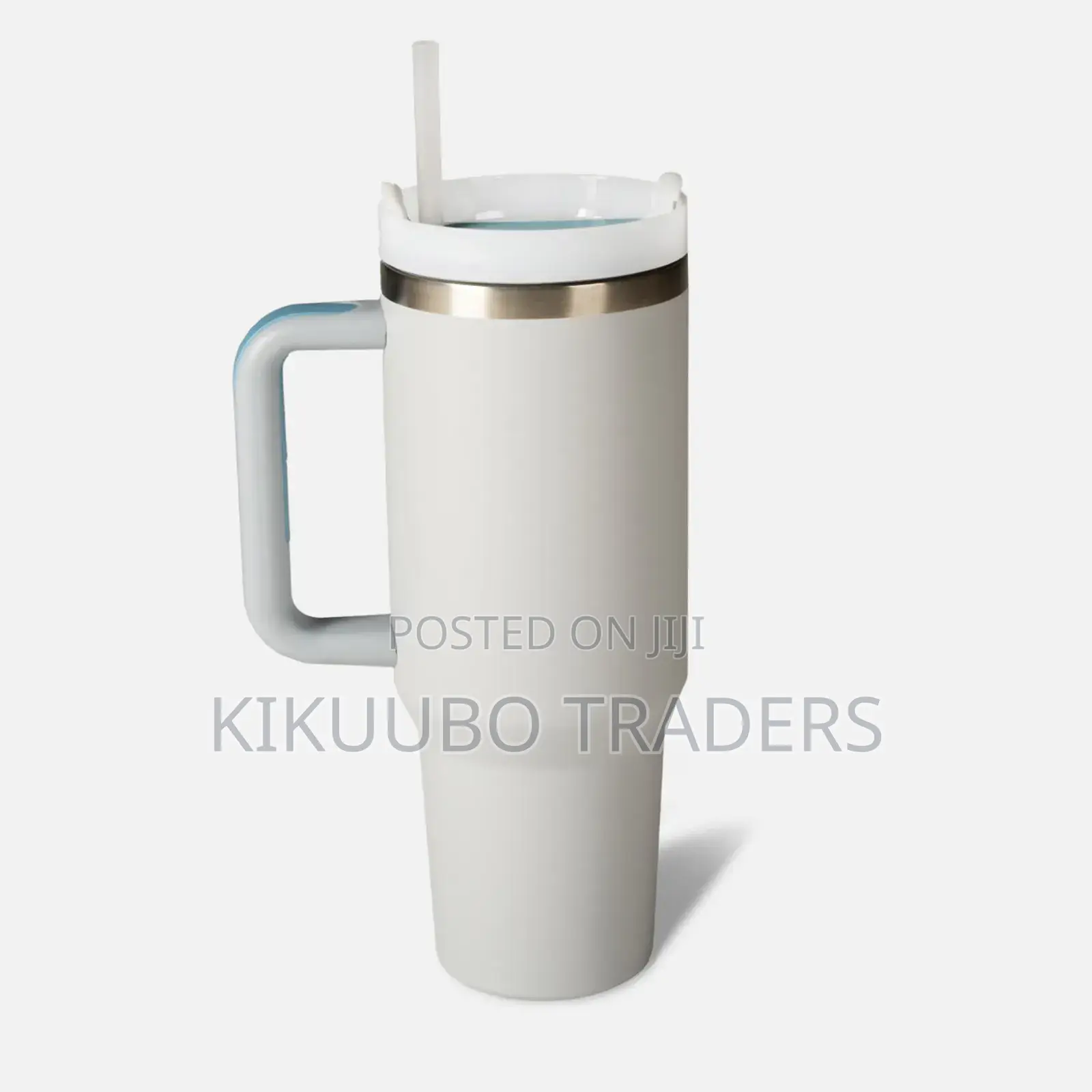 Thermo Travel Mug With Straw and Handle
