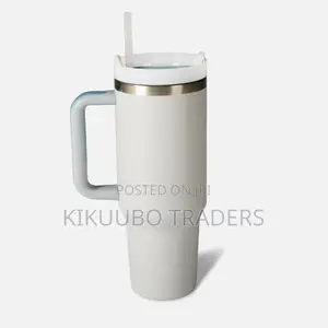 Thermo Travel Mug With Straw and Handle