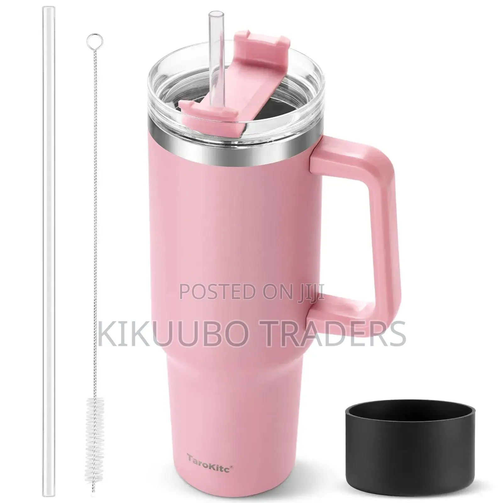 Thermo Travel Mug With Straw and Handle