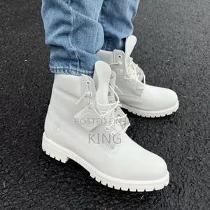 White Timberland Waterproof Boots