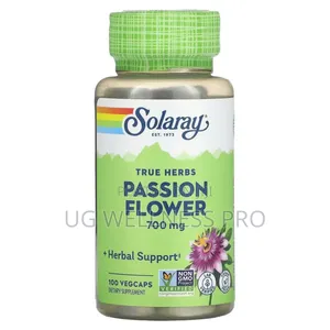 Solaray, True Herbs, Passion Flower, 700 Mg, 100 Vegcaps