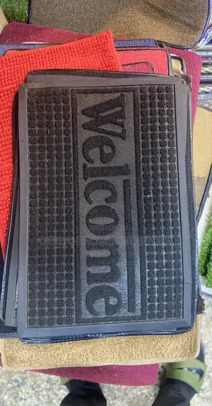 Welcome Doormat in Black