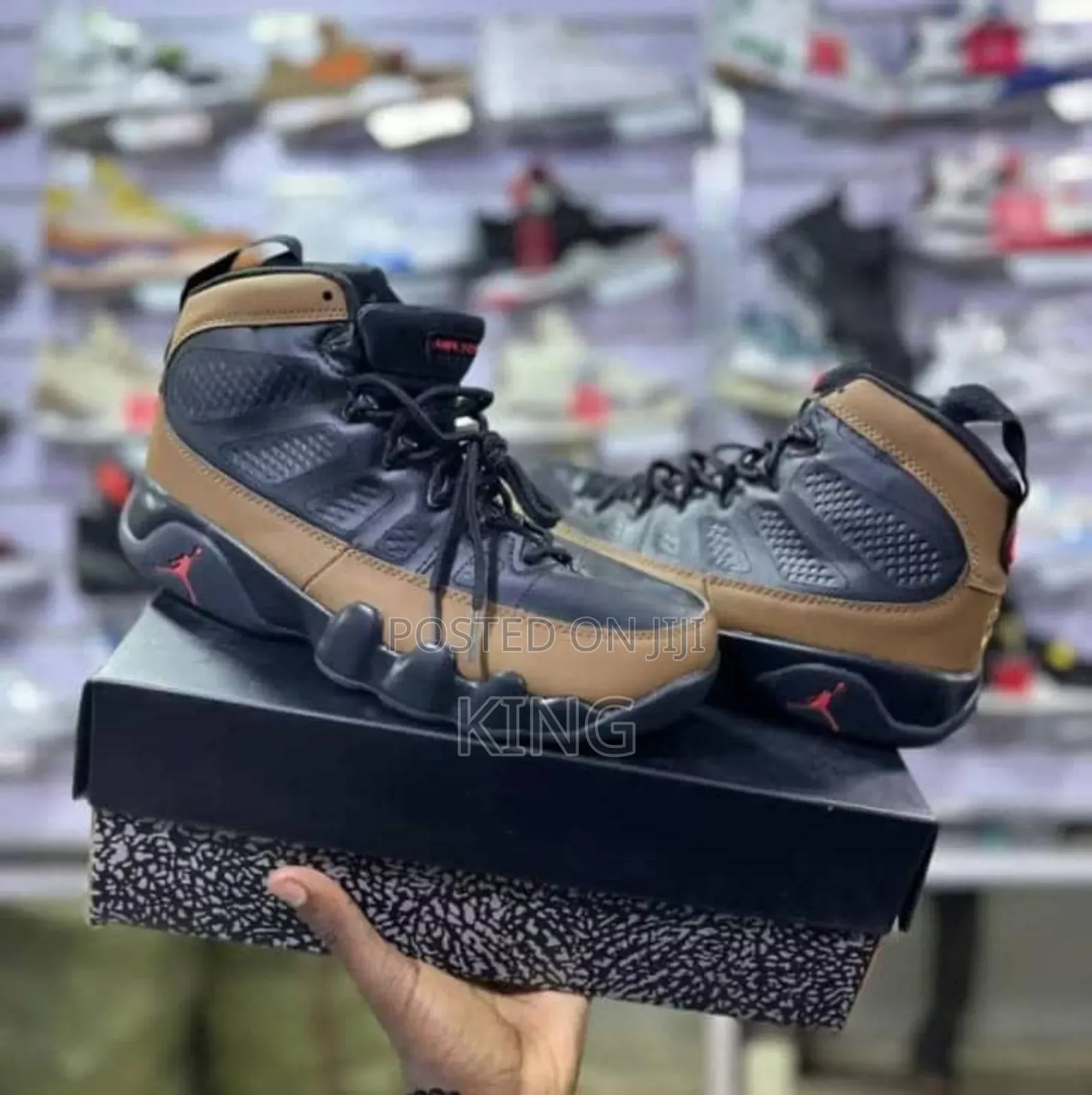 Air Jordan 9 Retro Olive Black