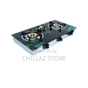 Pixel 3 Burner Tempered Glass Gas Stove.