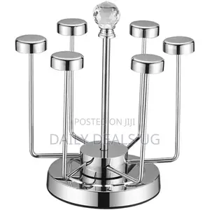 Rotating Stainless Glass Holder