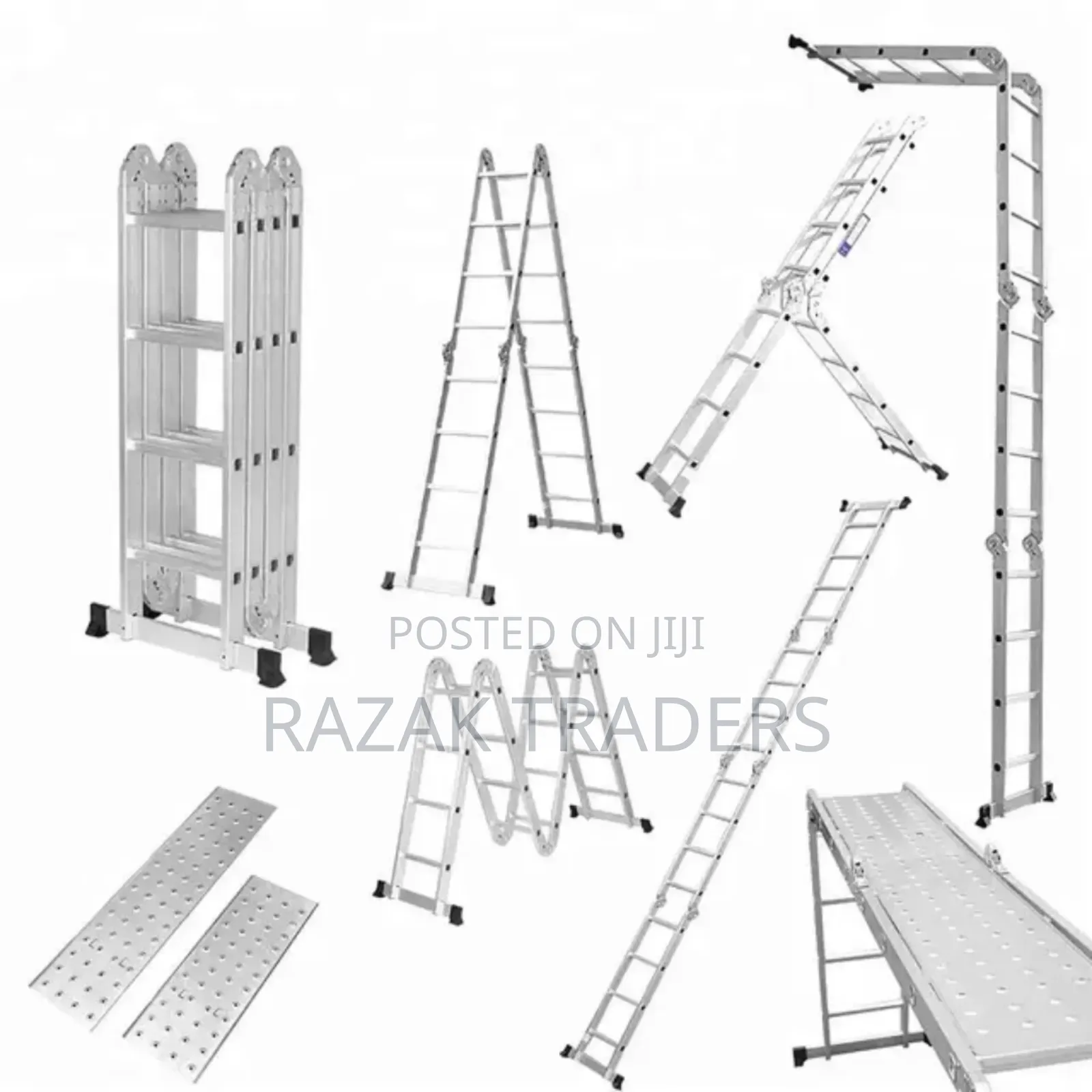 4.75meters 4×4 Aluminium Extension Ladder With Platform
