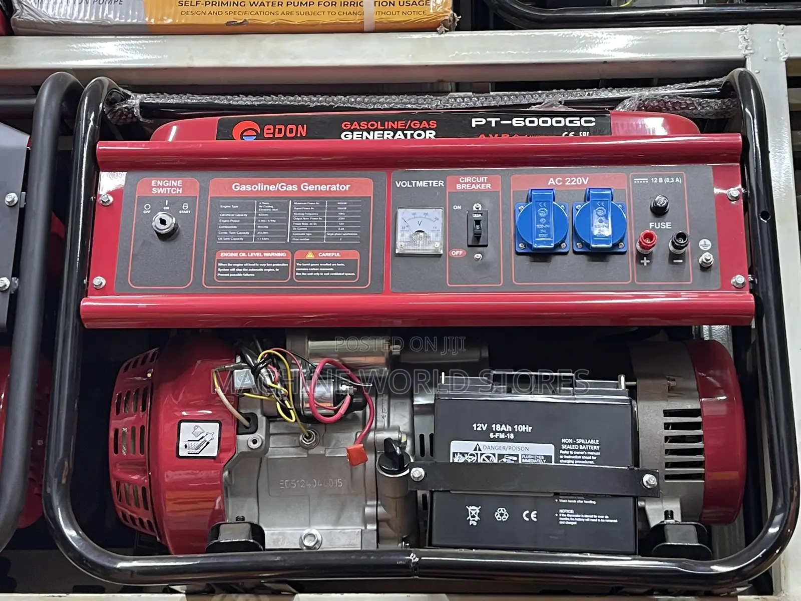 PT-6000W Gasoline/Gas Key Start Generator