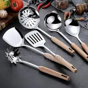Stainless Steel Serving Spoon Set With Handles