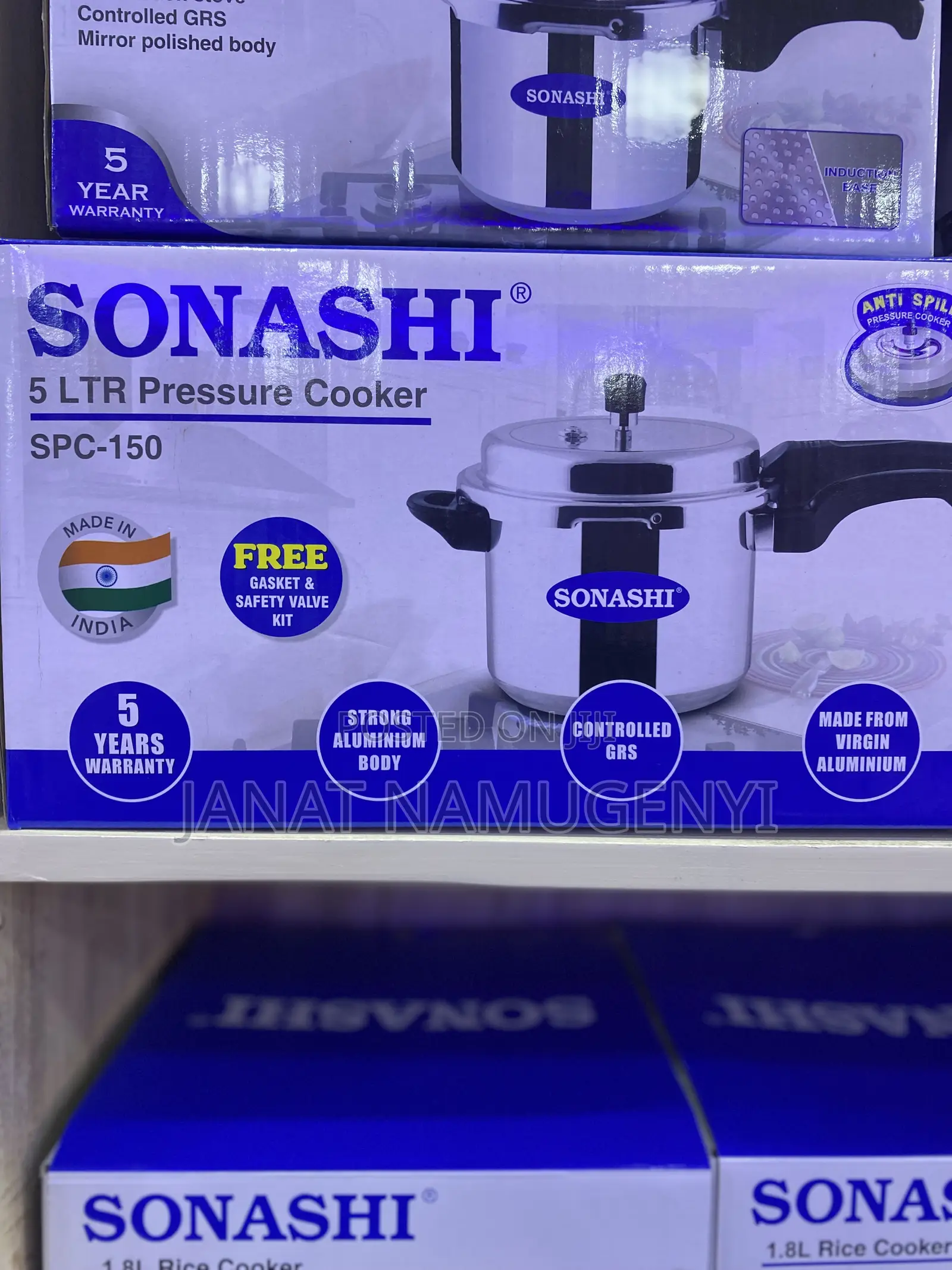 Sonashi 5litres Pressure Cooker