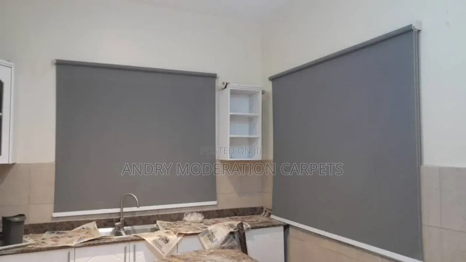 Grey Rollers Curtains