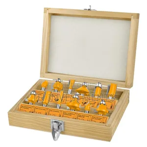 Ingco 12pcs Router Bits Set(12mm)Yellow