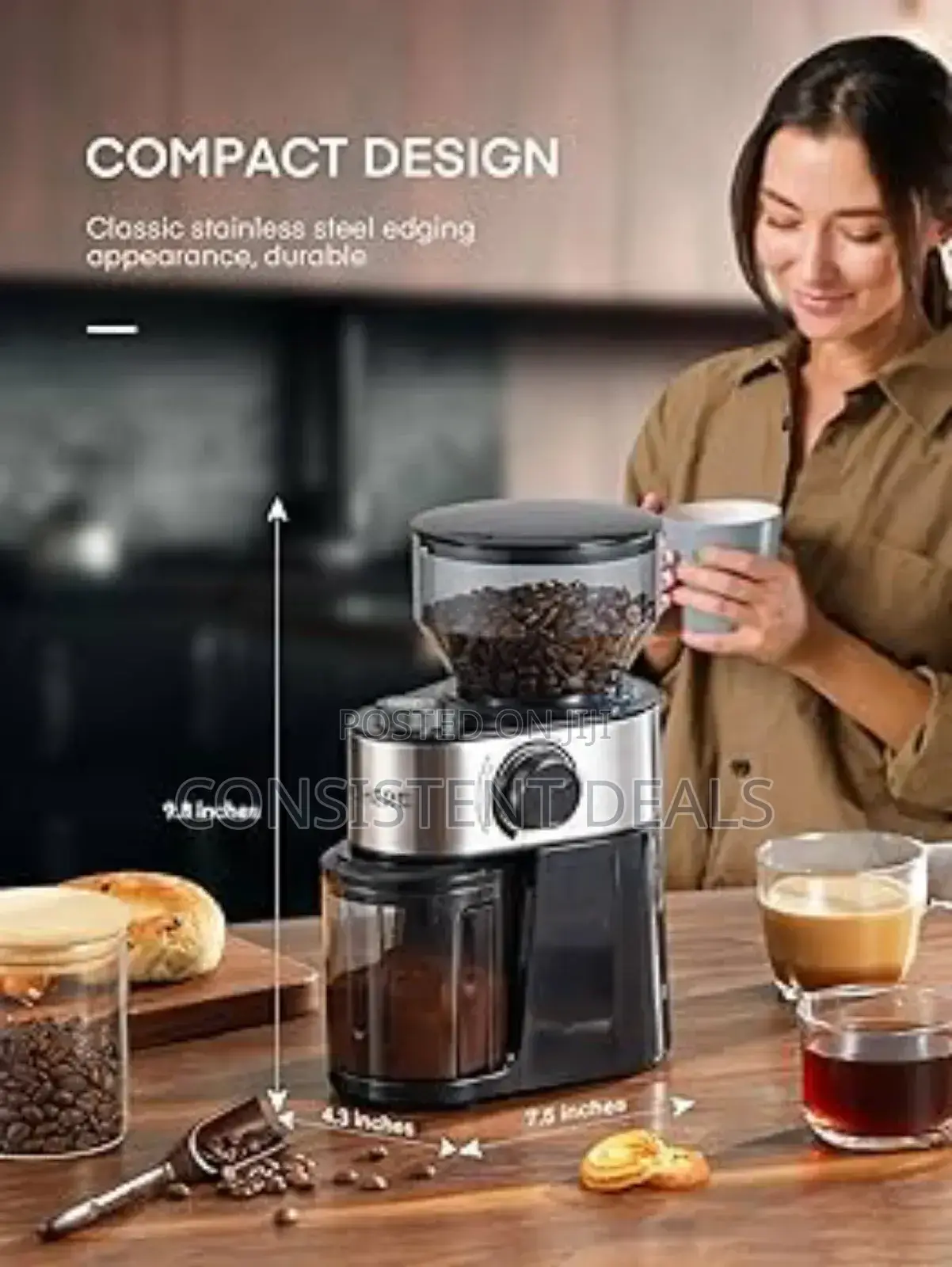 Electric Burr Coffee Grinder