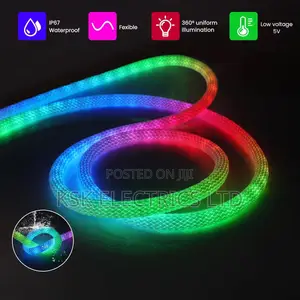 LED Neon Strip RGBIC Flexible Silicon Light Tape Waterproof