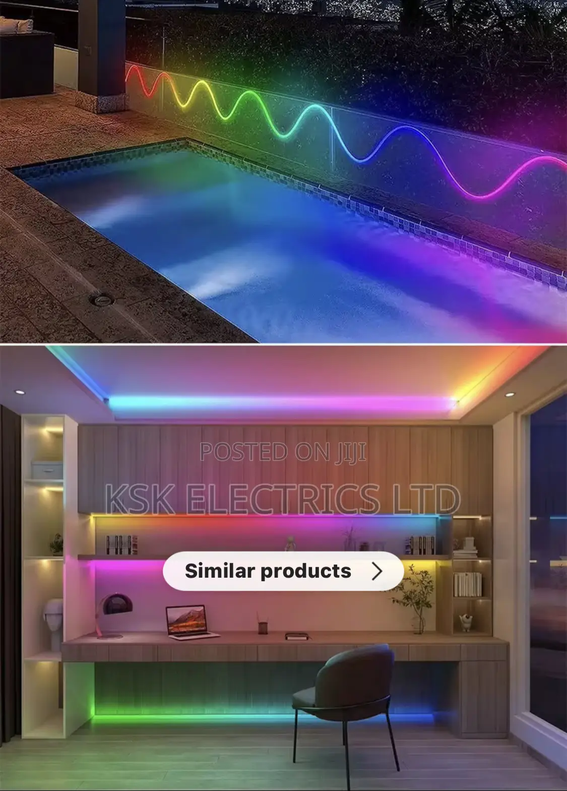 LED Neon Strip RGBIC Flexible Silicon Light Tape Waterproof