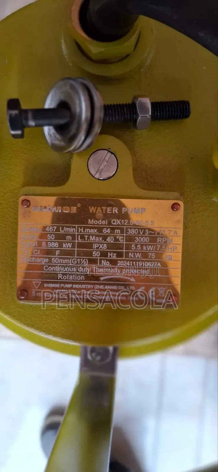 Sewage Pump 64m 3phase