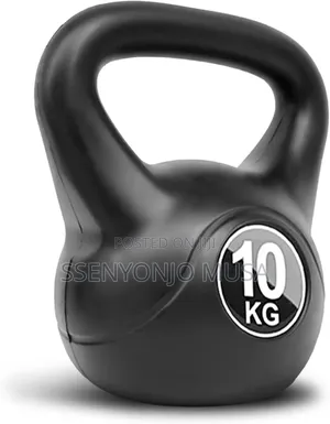 10kg Vinyl-Coated Kettlebell for Home Gym Training