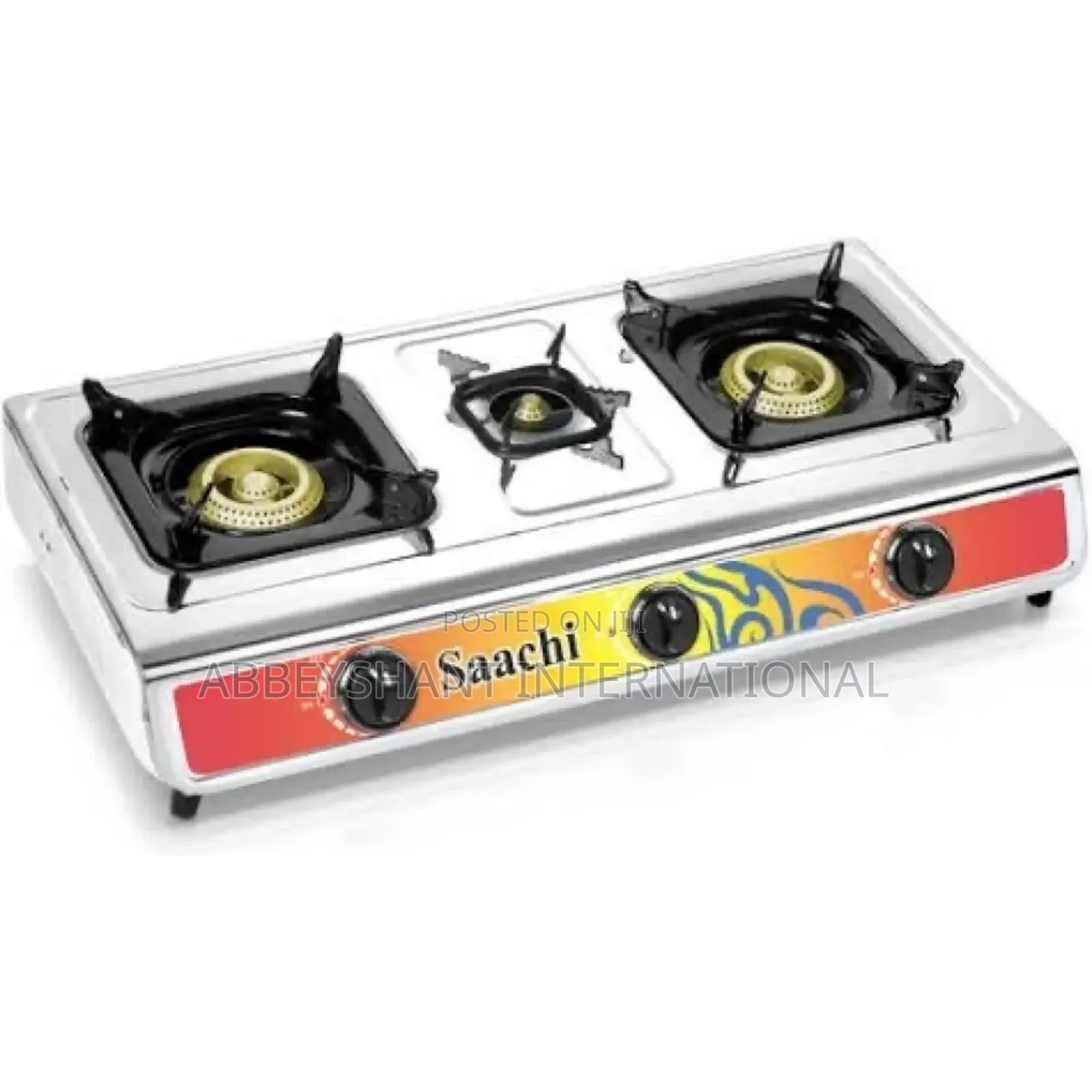 Gas Stove Saachi Triple Burner Gas Stove Automatic Ignition