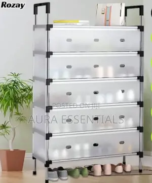 Corridor Bedroom Dust-Proof Fabric Shelf Shoe Cabinet