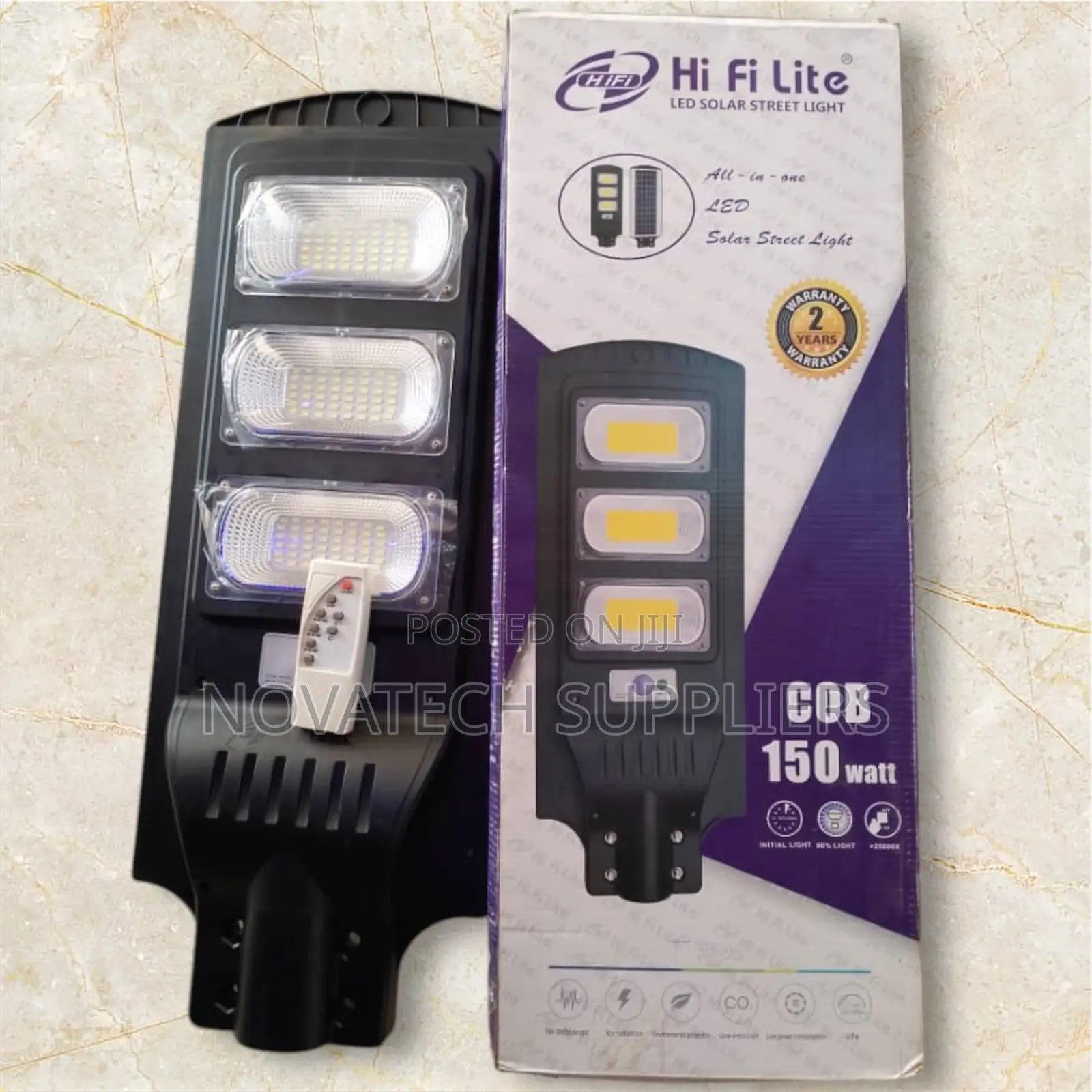150W Hi Fi Lite Automatic Solar Street Lights Moch