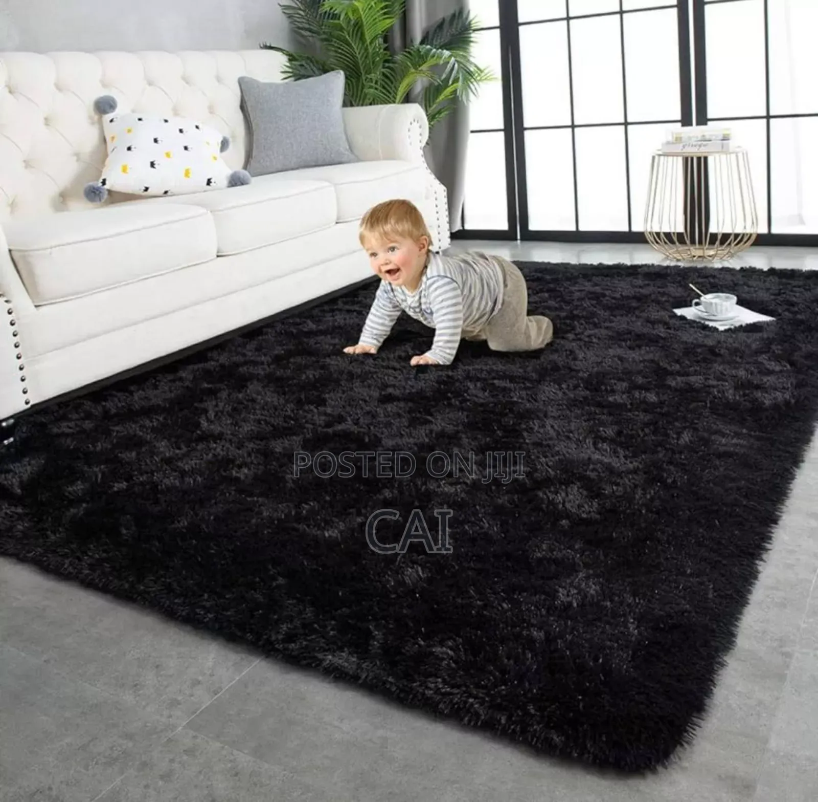 Crescent Large Fluffy Carpet