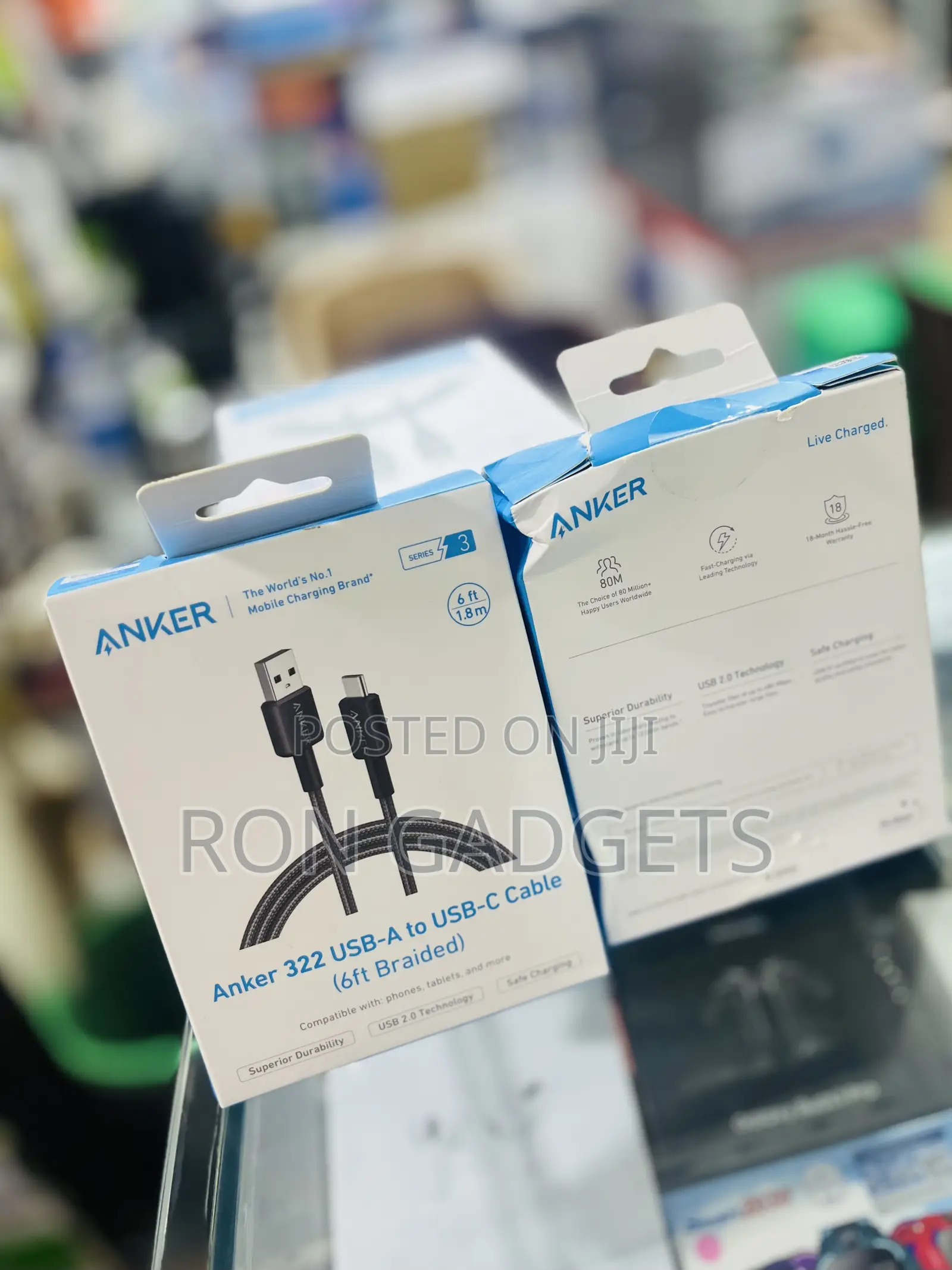 Anker Usb a to Usb C Cable (6ft Braided)