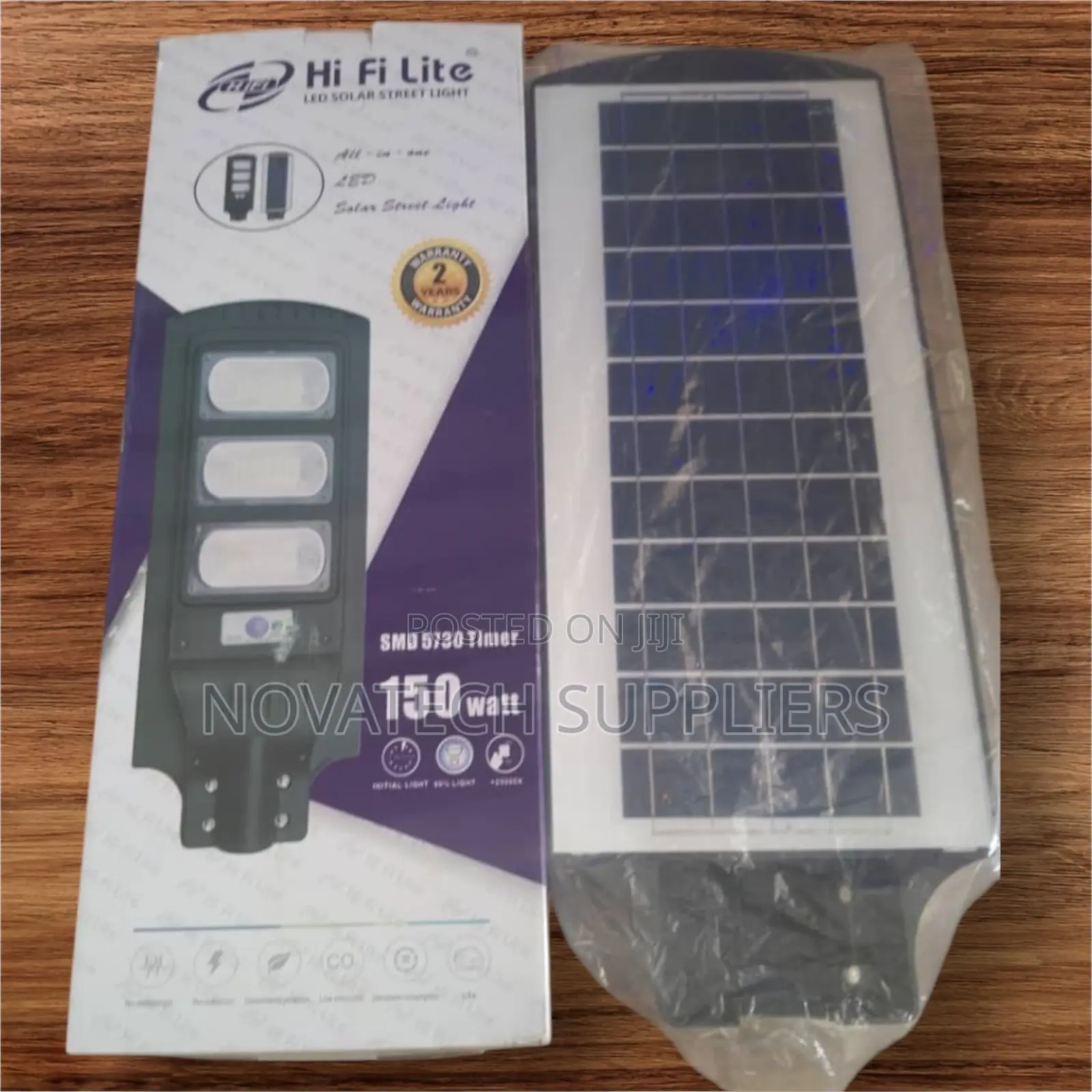 150W Highly Efficient Hi Fi Lite Solar Street Lights Luna