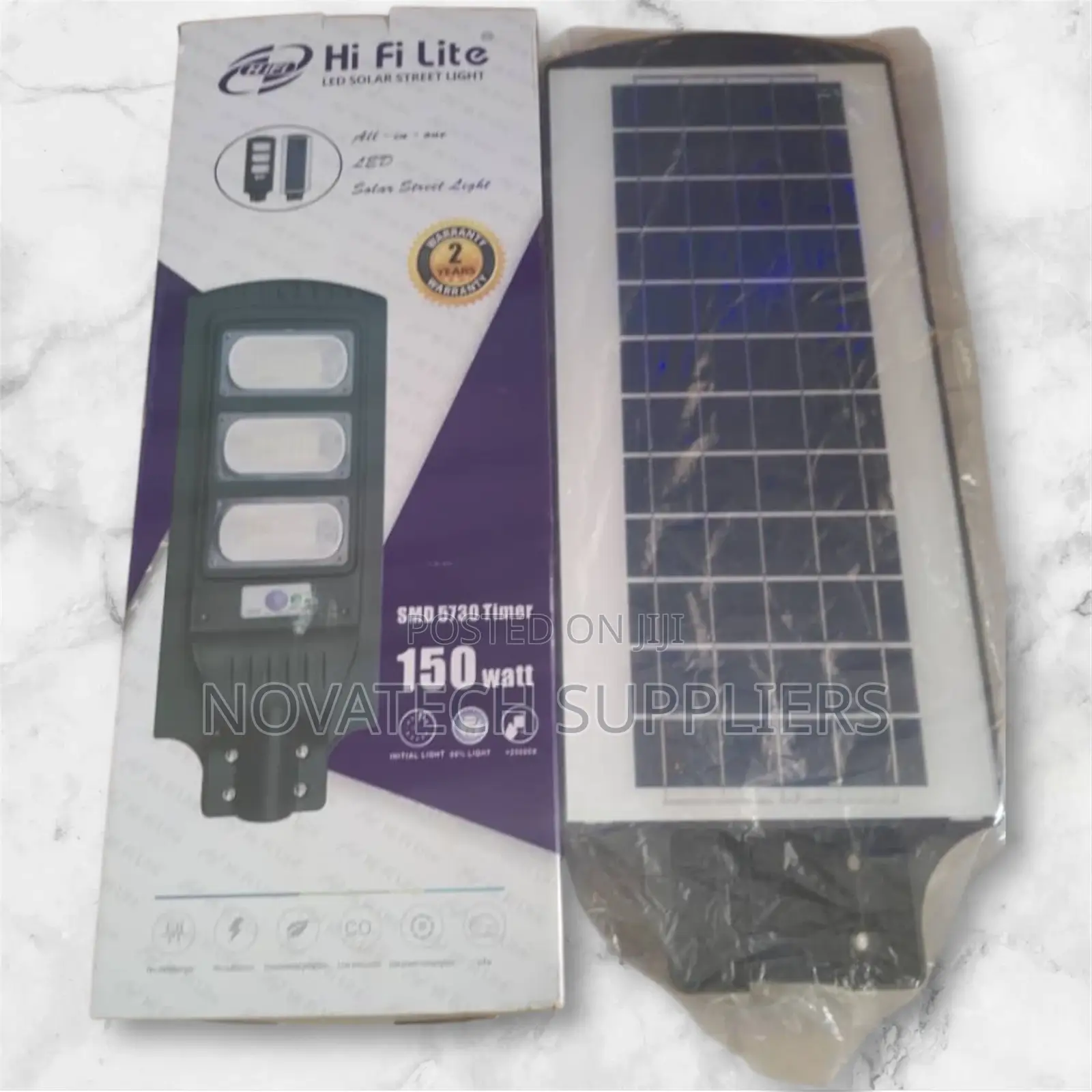 150W Reliable Hi Fi Lite Solar Street Lights Nova