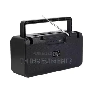 Party Bass Bluetooth Speaker With in-Built Fm Radio - Black