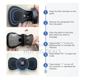 Wireless Neck Massager With 8 Modes, 19 Strength Levels