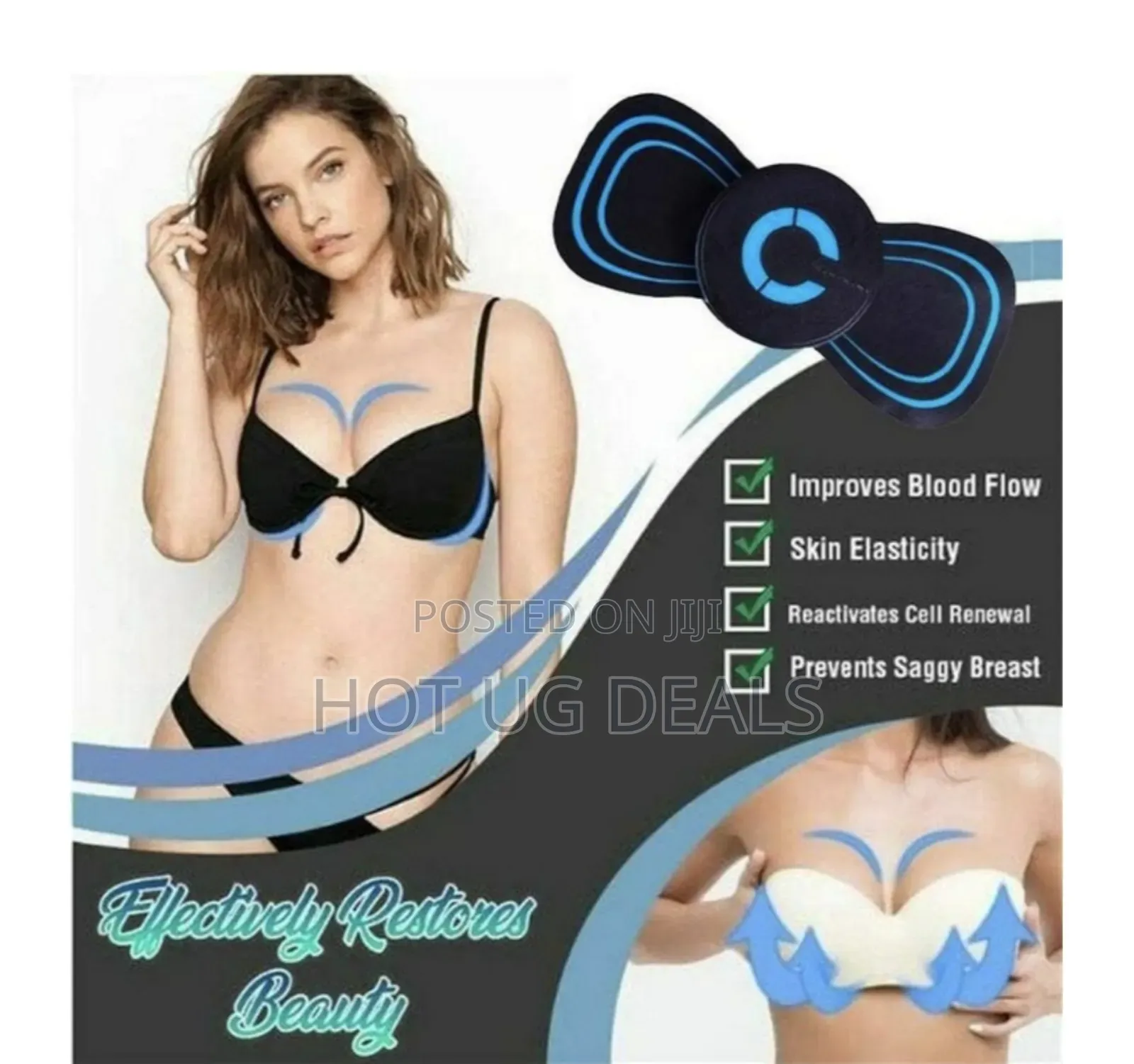Wireless Neck Massager With 8 Modes, 19 Strength Levels