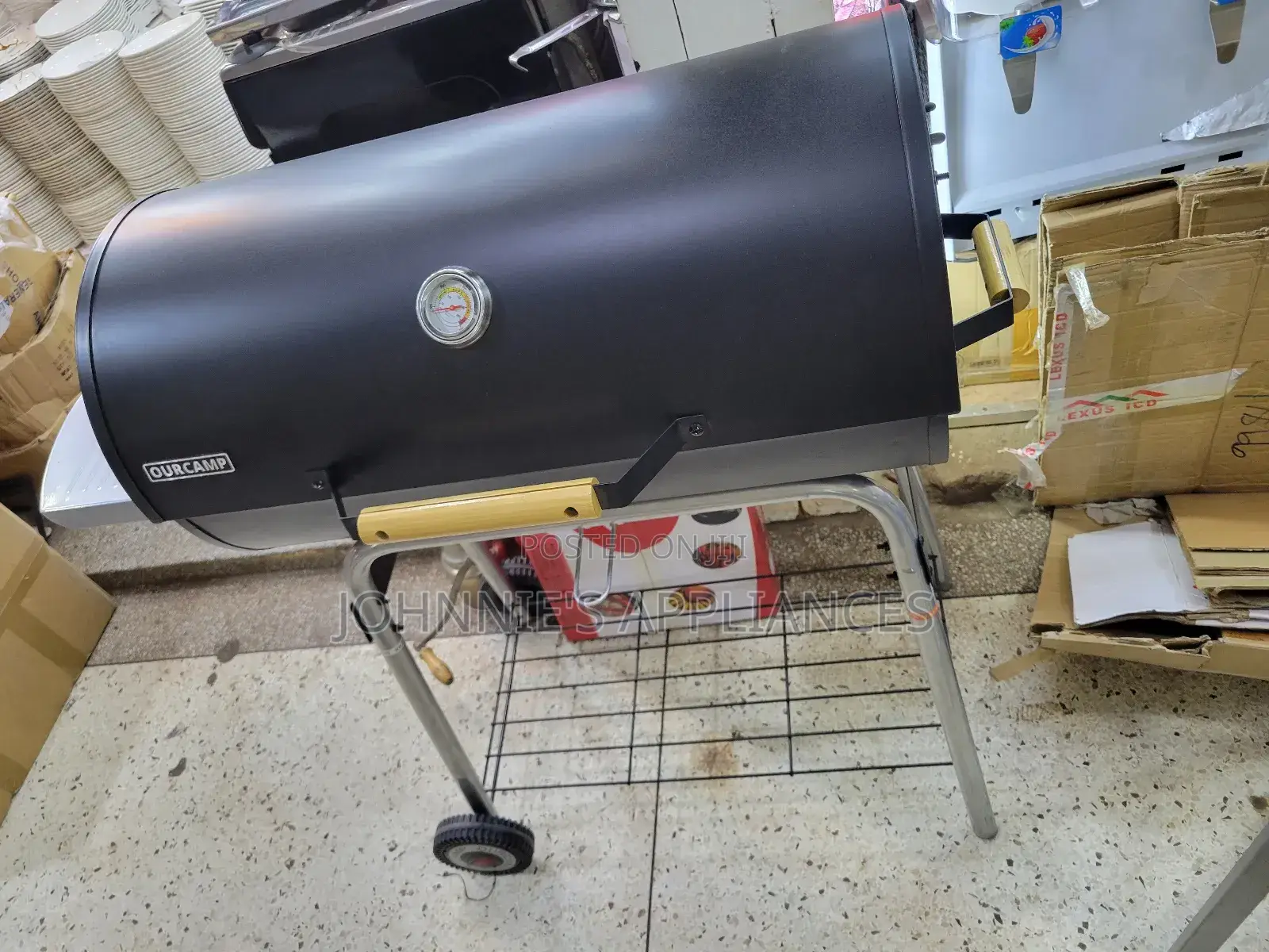 Multifunctional Charcoal Barbecue Grill Heavy Duty Movable