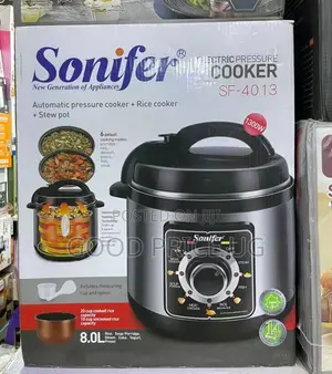 8L Sonifer Automatic Pressure Cooker + Rice Cooker