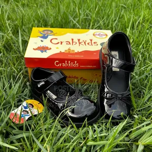 Proven Crabkids Girls School Shoes. Black