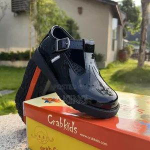 Prefect Crabkids Girls School Shoes. Black