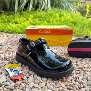Exact Crabkids Girls School Shoes. Black
