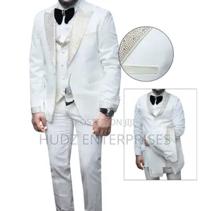 White  Prince Wedding Suit