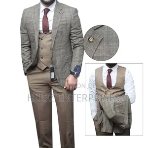 Mix and Match in Brown and Grey Classy Suit
