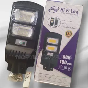 100W Original Hi Fi Lite LED Solar Street Lights Char