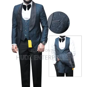 Black and Green Mixed Classy Wedding Suits